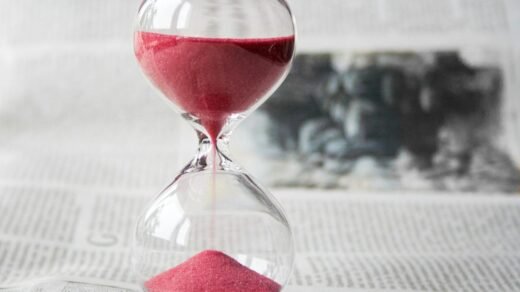 clear glass with red sand grainer