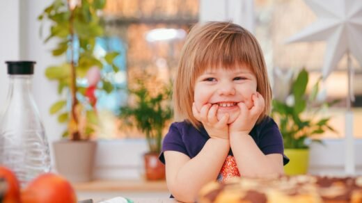 photo of toddler smiling